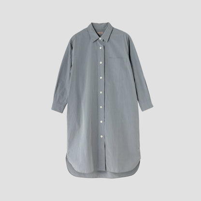 YARN DYED COTTON POPLIN DRESS