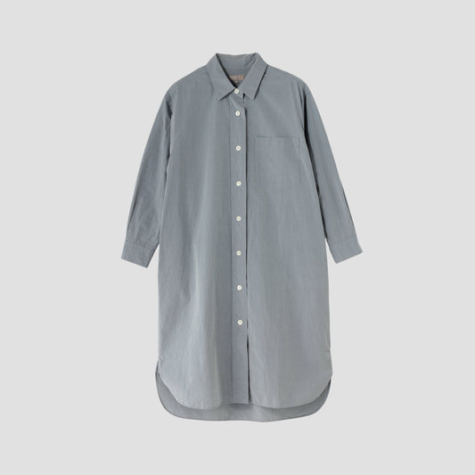 YARN DYED COTTON POPLIN DRESS