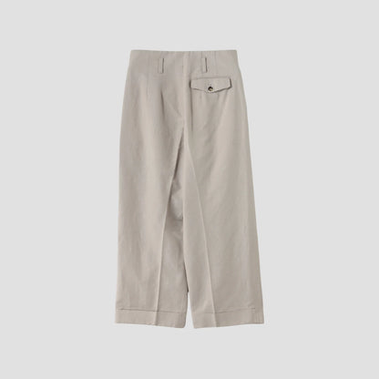 COTTON LINEN TROUSERS