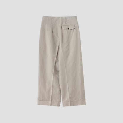 COTTON LINEN TROUSERS
