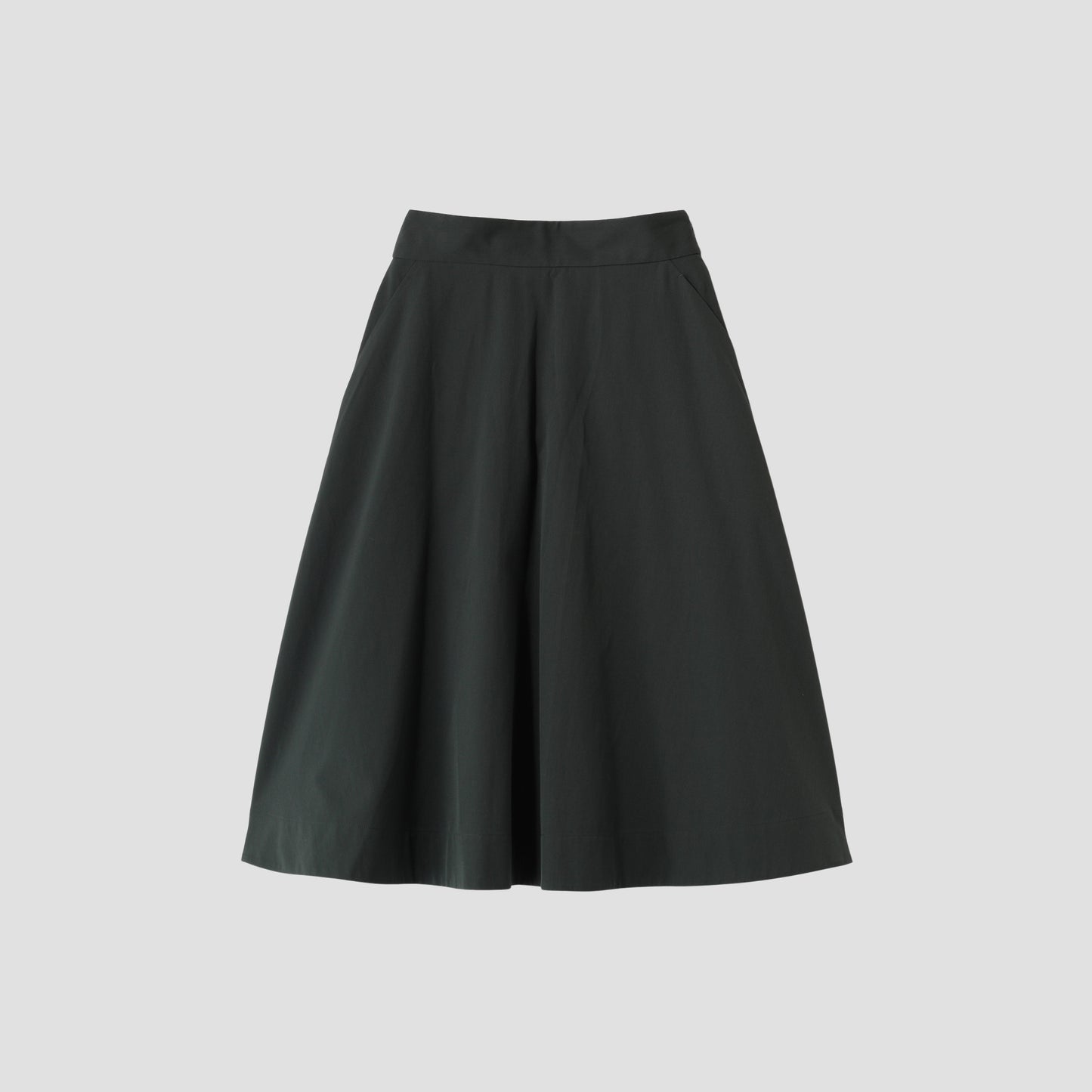 FINE WOOL COTTON TWILL SKIRT