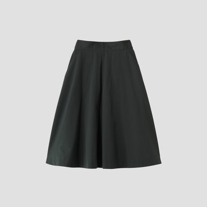 FINE WOOL COTTON TWILL SKIRT