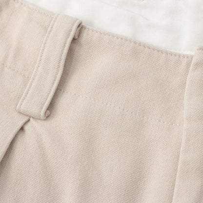 WASHED COTTON TWILL TROUSERS