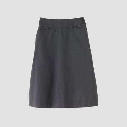 COTTON LINEN OXFORD SKIRT