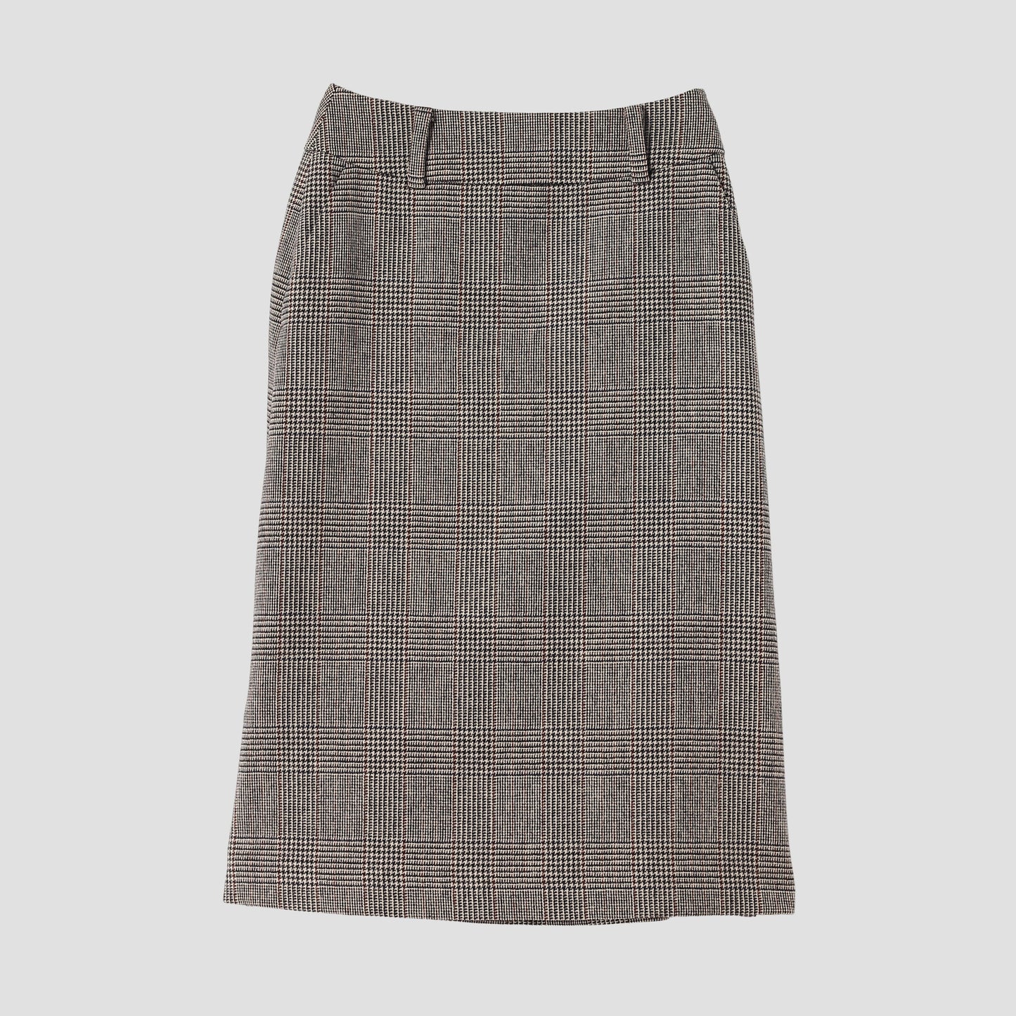 MULTI CHECK WOOL SKIRT
