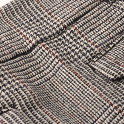MULTI CHECK WOOL SKIRT