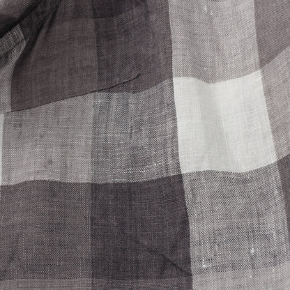 BLOCK CHECK LINEN SHIRT