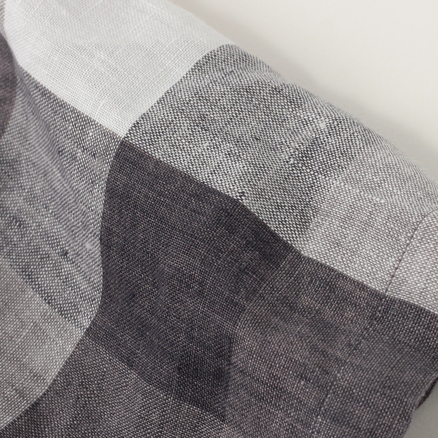 BLOCK CHECK LINEN SHIRT