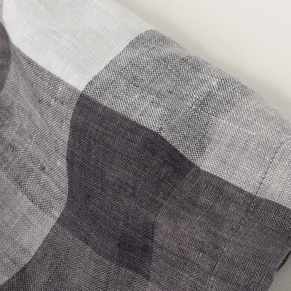 BLOCK CHECK LINEN SHIRT