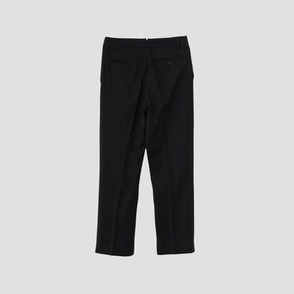 LARGE CHECK WOOL COTTON TROUSERS