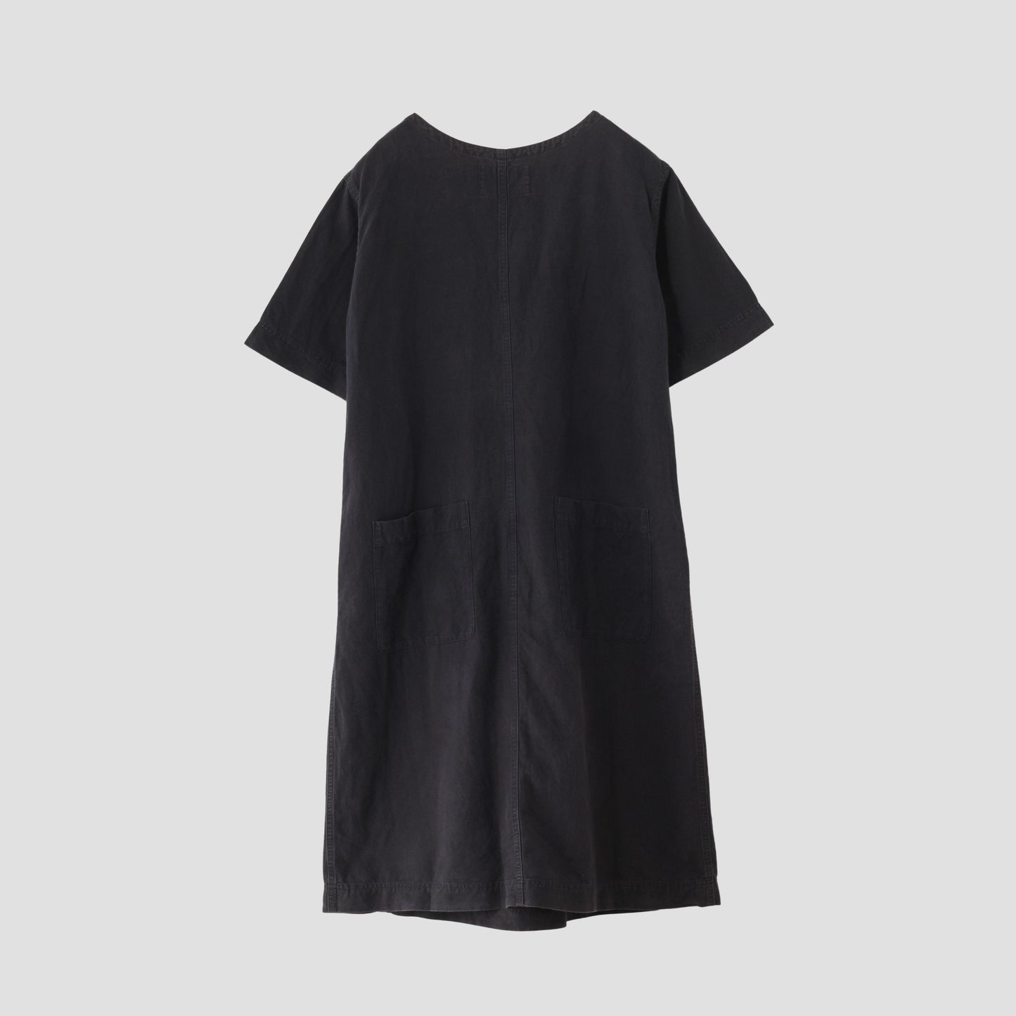 PLAIN COTTON LINEN DRESS