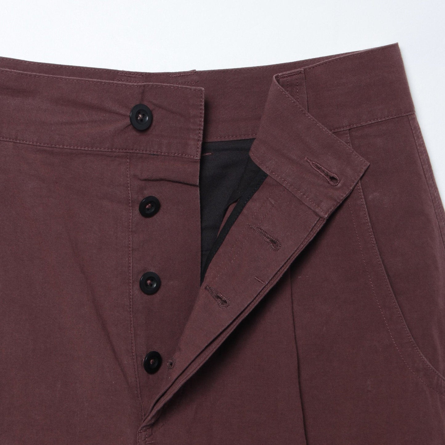 COTTON LINEN PLAIN WEAVE SKIRT