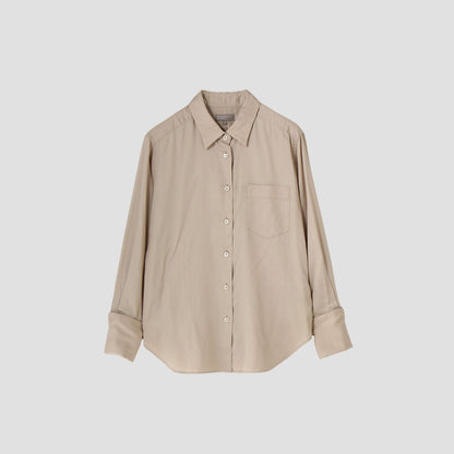 COTTON SATIN SHIRT