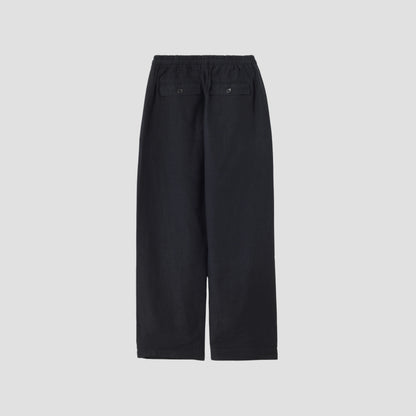 LINEN PLAIN WEAVE TROUSERS