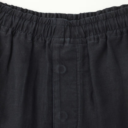 LINEN PLAIN WEAVE TROUSERS