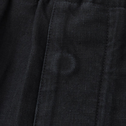 LINEN PLAIN WEAVE TROUSERS