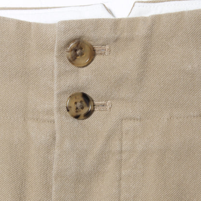 WORN COTTON TWILL TROUSERS