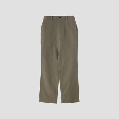 COTTON LINEN OXFORD TROUSERS