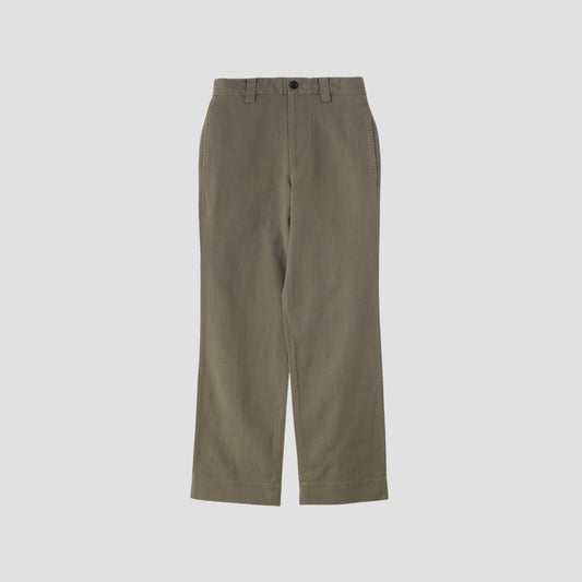 COTTON LINEN OXFORD TROUSERS