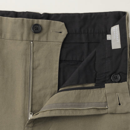 COTTON LINEN OXFORD TROUSERS