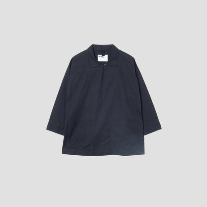 BLACK WARP COTTON DENIM SHIRT