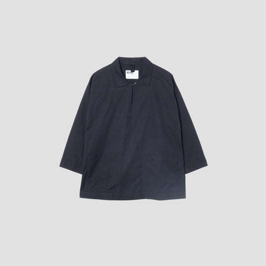 BLACK WARP COTTON DENIM SHIRT