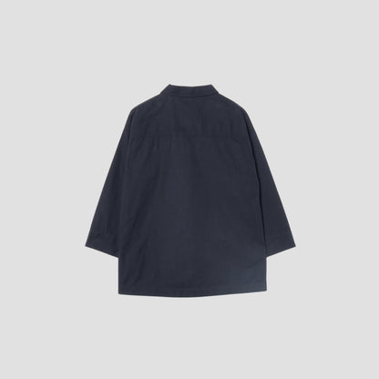 BLACK WARP COTTON DENIM SHIRT