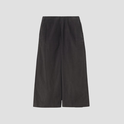 WASHED YARN DYE POPLIN TROUSERS