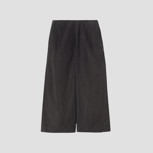 WASHED YARN DYE POPLIN TROUSERS
