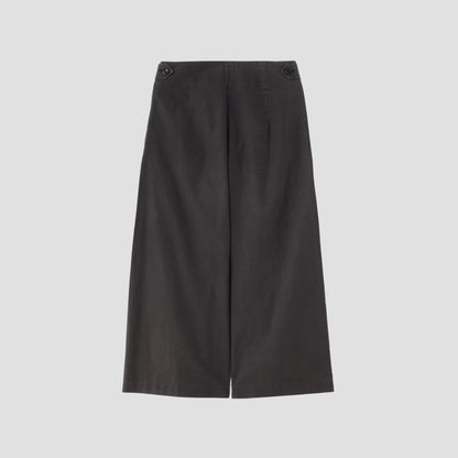 WASHED YARN DYE POPLIN TROUSERS