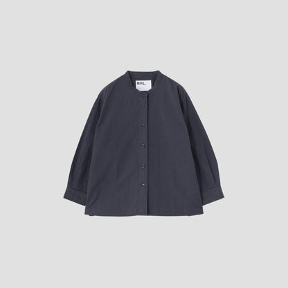 OFFSET STRIPE COTTON SHIRT