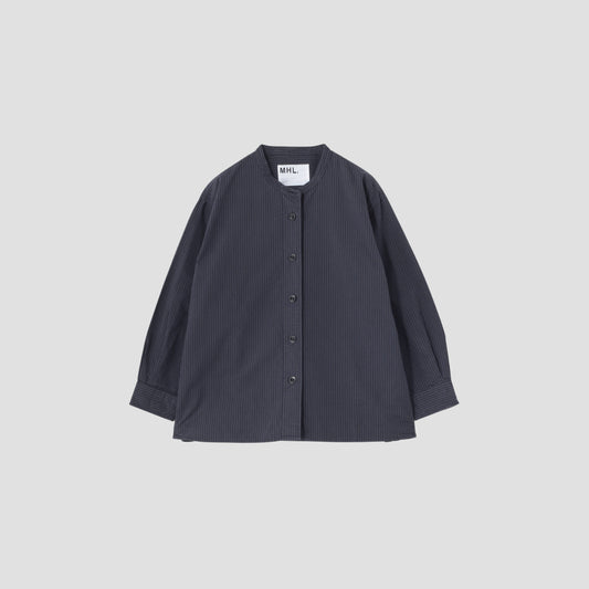 OFFSET STRIPE COTTON SHIRT