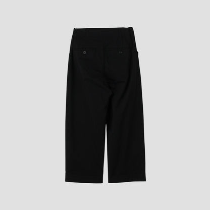 COTTON SILK POPLIN TROUSERS