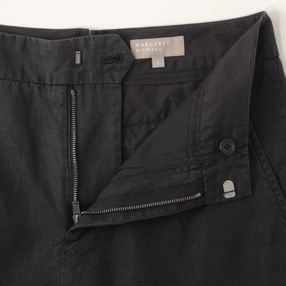 HIGH DENSE LINEN TROUSERS