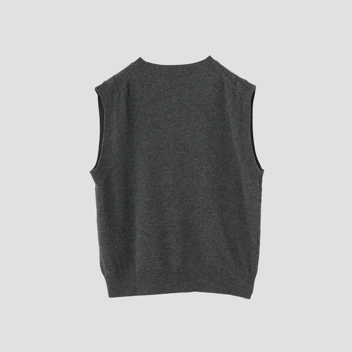 FINE WOOL GRAPHIC ARGYLE KNIT