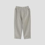 MORNING STRIPE COTTON LINEN TROUSERS