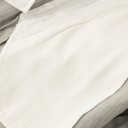 MORNING STRIPE COTTON LINEN TROUSERS