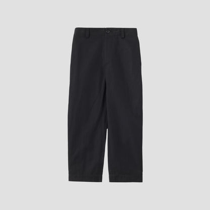 COTTON LINEN TWILL TROUSERS