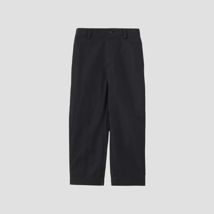 COTTON LINEN TWILL TROUSERS