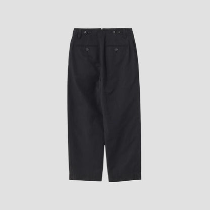 COTTON LINEN TWILL TROUSERS