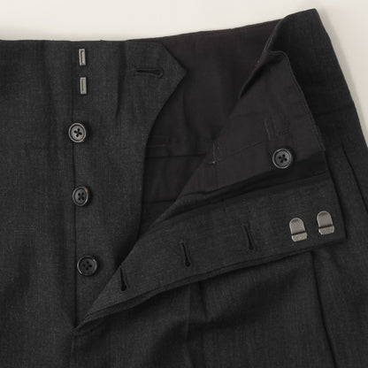 FINE WOOL TWILL TROUSERS