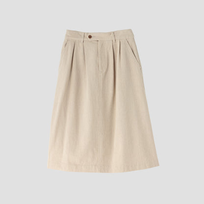 COTTON LINEN HERRINGBONE(MHL SHOP限定) SKIRT