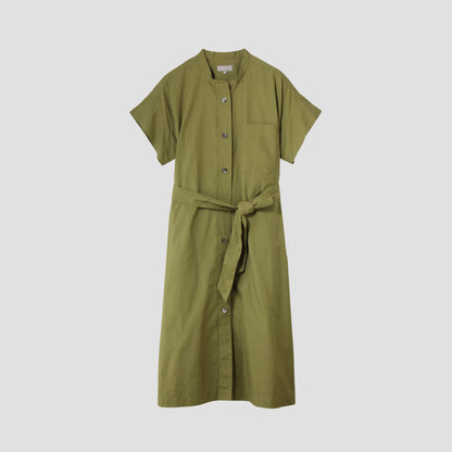COTTON SILK CHAMBRAY DRESS