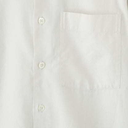 BRUSHED COTTON SILK TWILL SHIRT