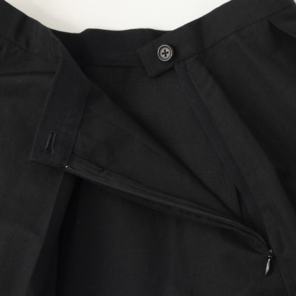 WOOL LINEN POPLIN SKIRT