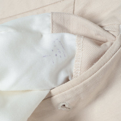 COTTON LINEN TWILL TROUSERS