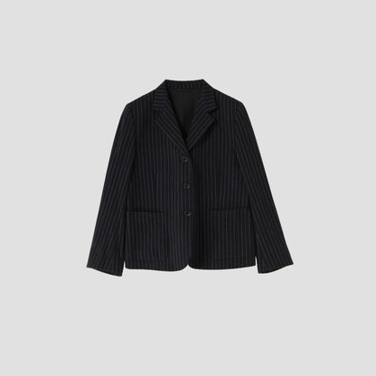BROKEN STRIPE WOOL JACKET