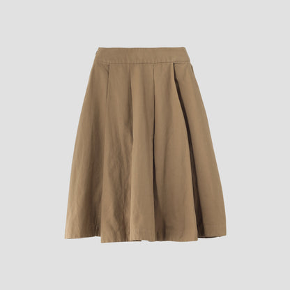 COTTON LINEN DRILL SKIRT