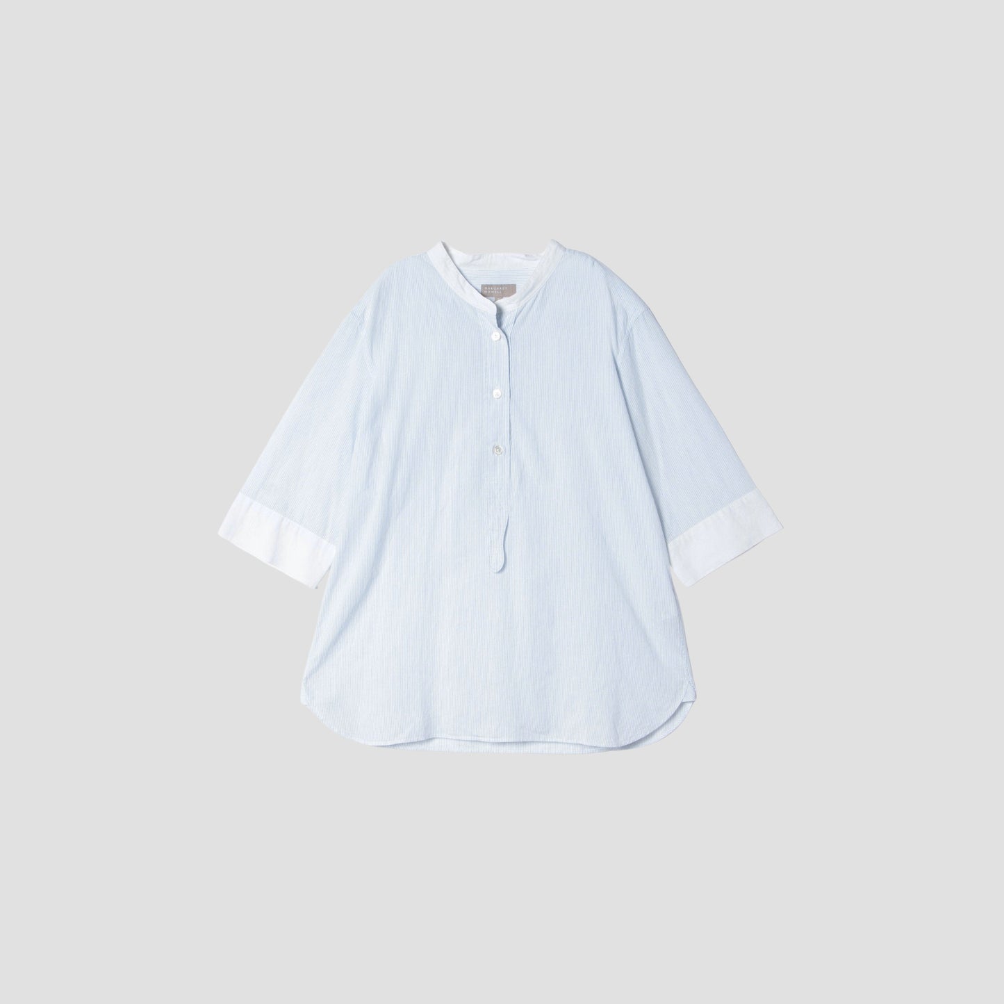 FINE STRIPE COTTON LINEN SHIRT