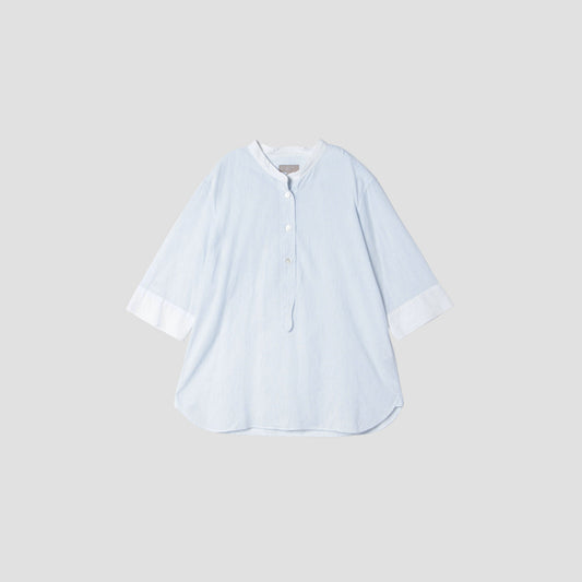 FINE STRIPE COTTON LINEN SHIRT
